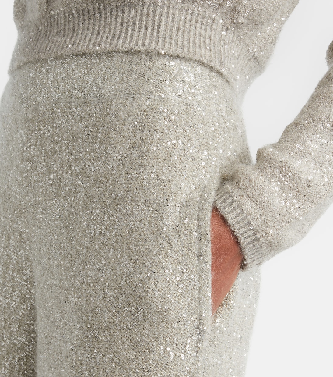 亮片阔腿裤 | Brunello Cucinelli