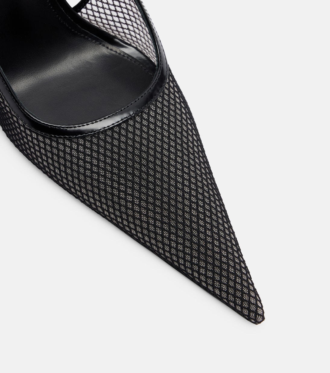 Slingback-Pumps aus Mesh und Leder | Victoria Beckham