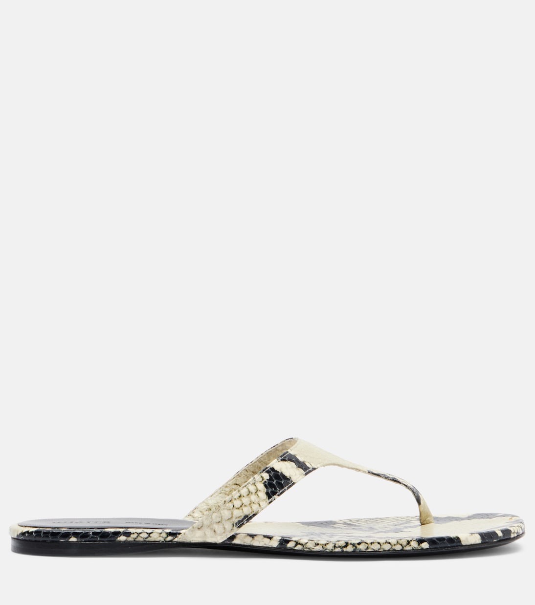 Archer snake-effect leather thong sandals | Khaite