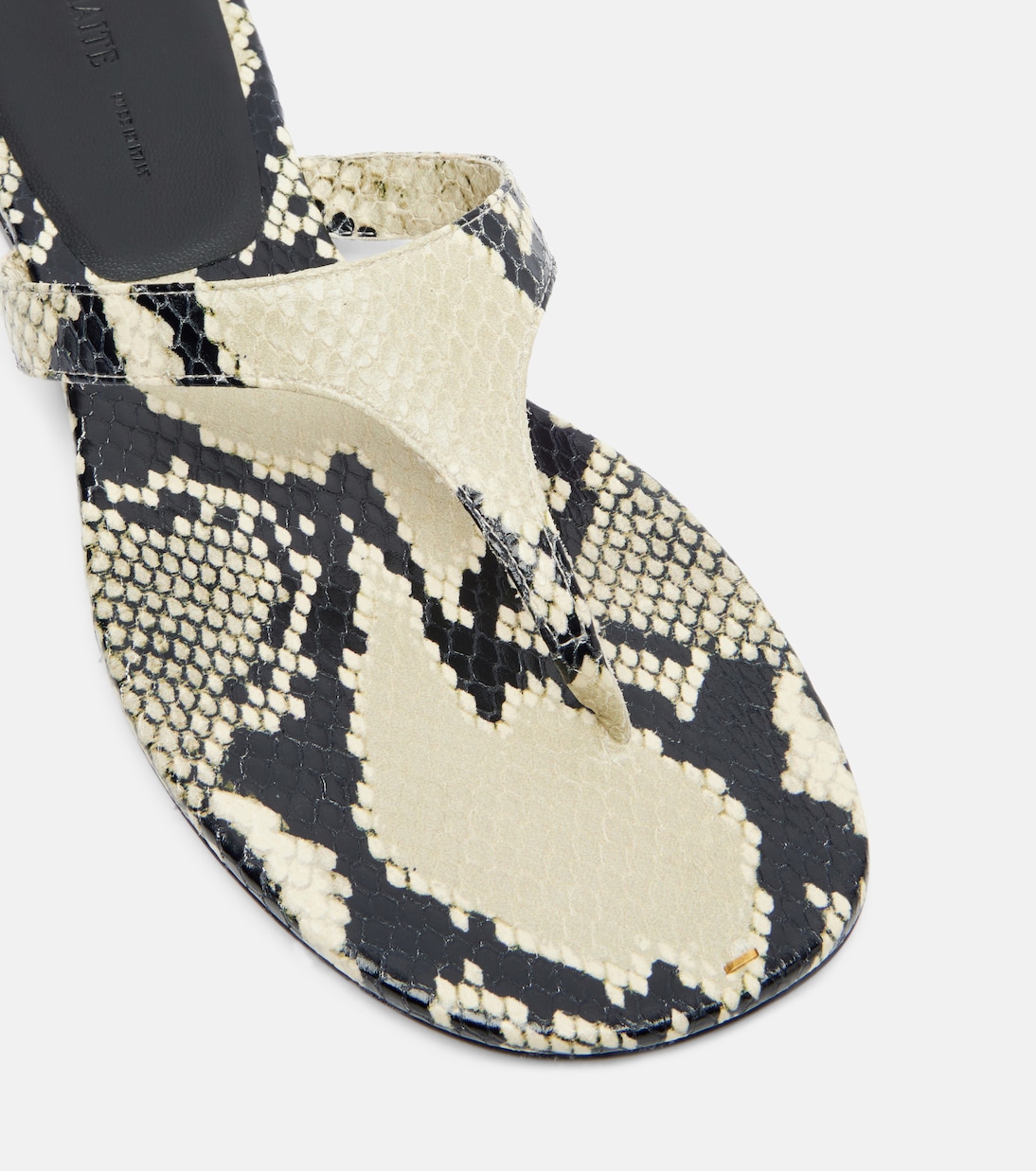 Archer snake-effect leather thong sandals | Khaite