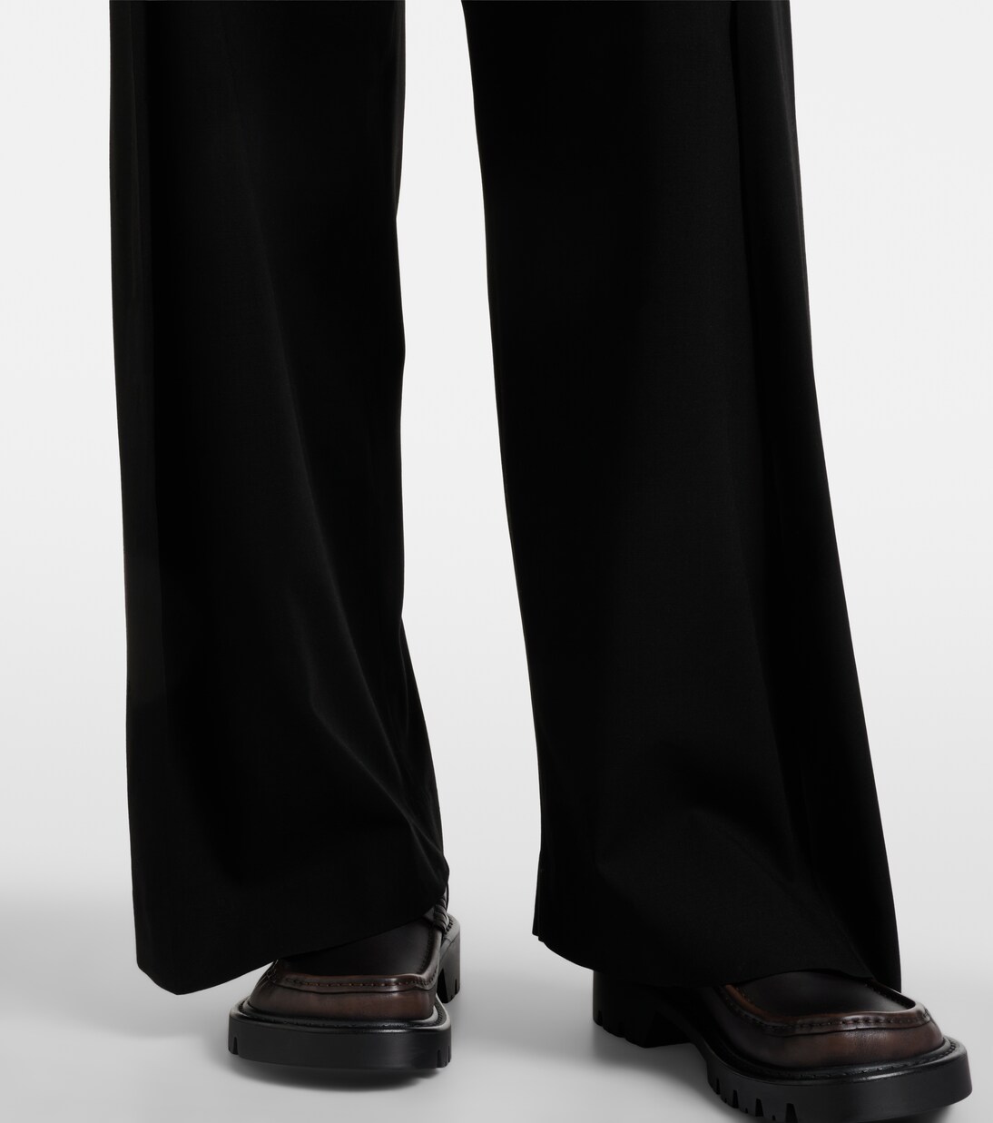 Belted wool wide-leg pants | Loewe