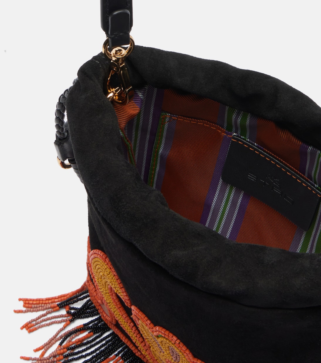 Kalispera 스몰 비즈 스웨이드 숄더 백 | Etro