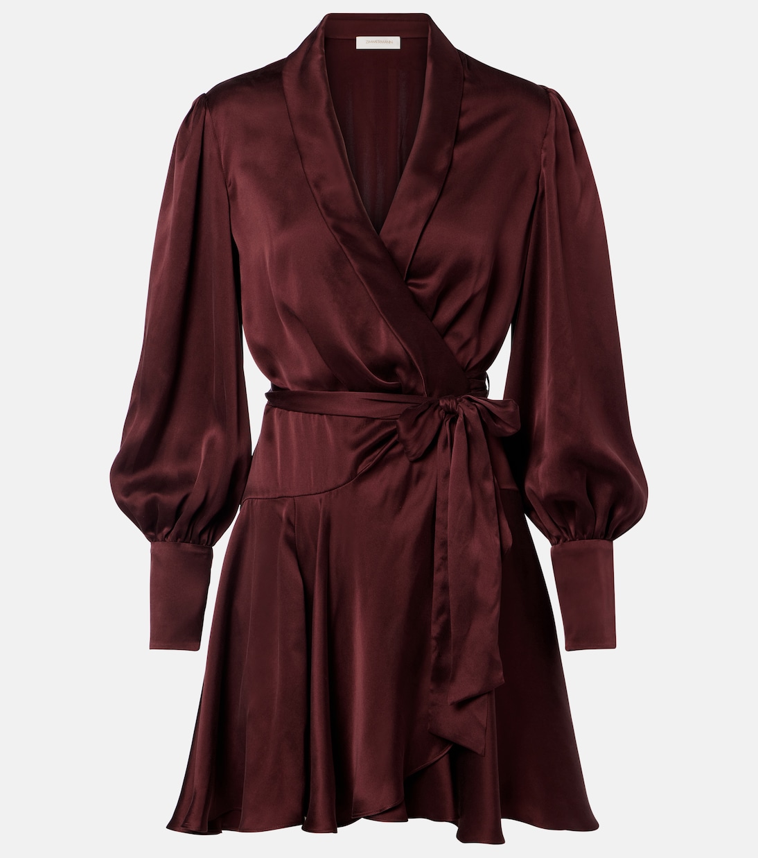 Silk satin wrap dress | Zimmermann