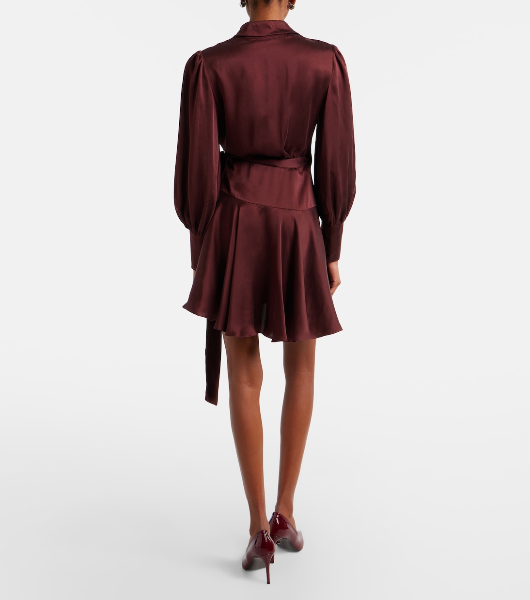 Silk satin wrap dress | Zimmermann