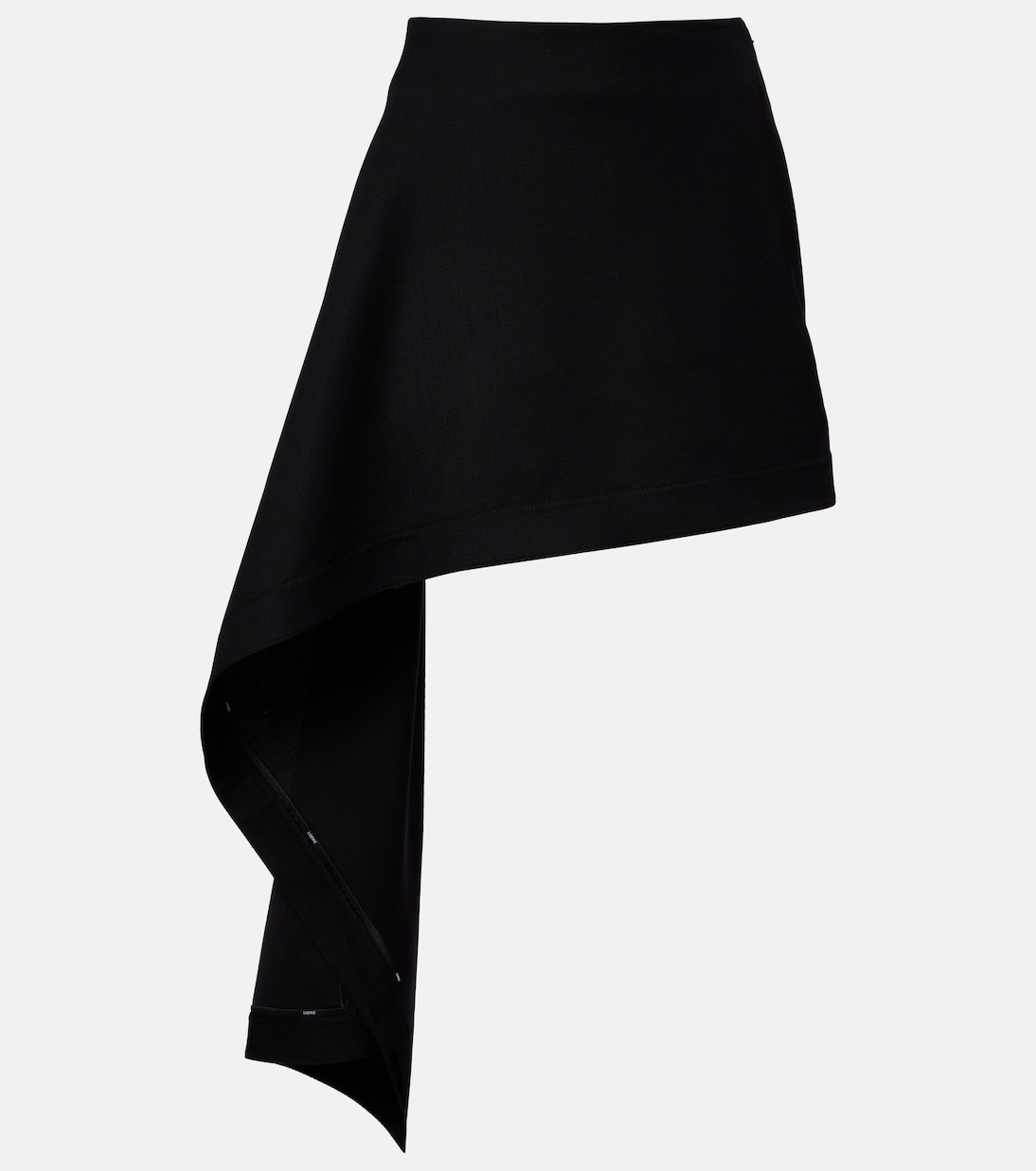 Draped wool miniskirt | Loewe