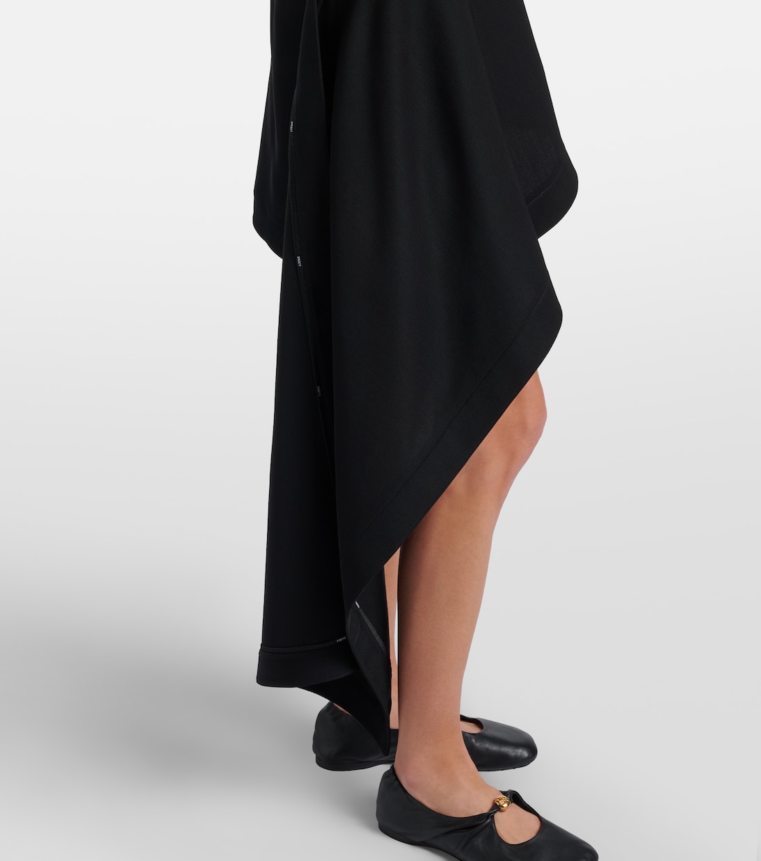 Draped wool miniskirt | Loewe