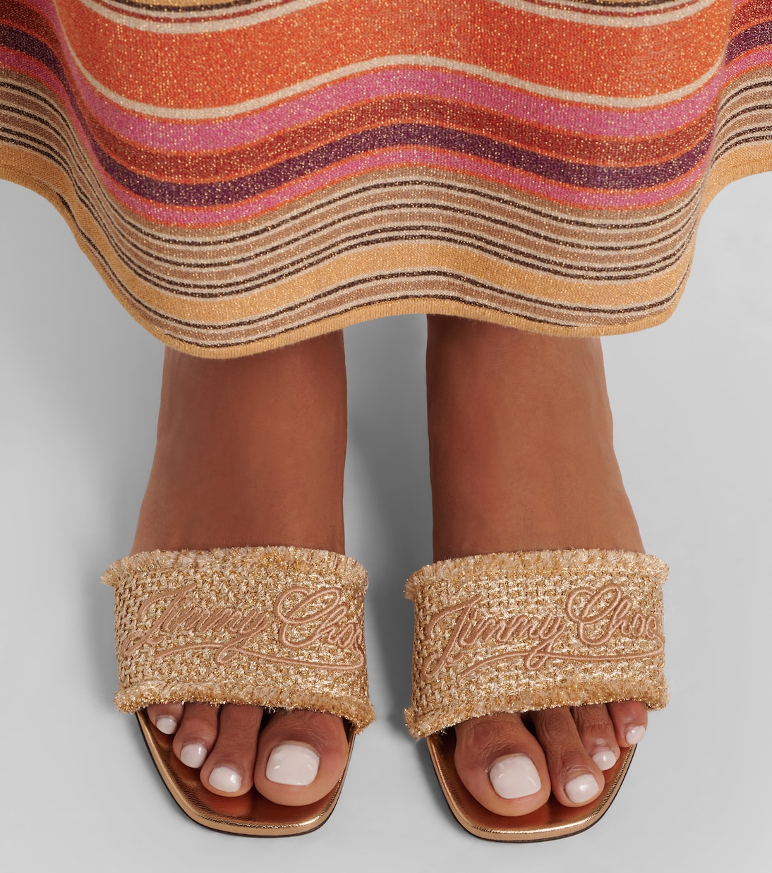 Mules Joa en tissu et cuir | Jimmy Choo