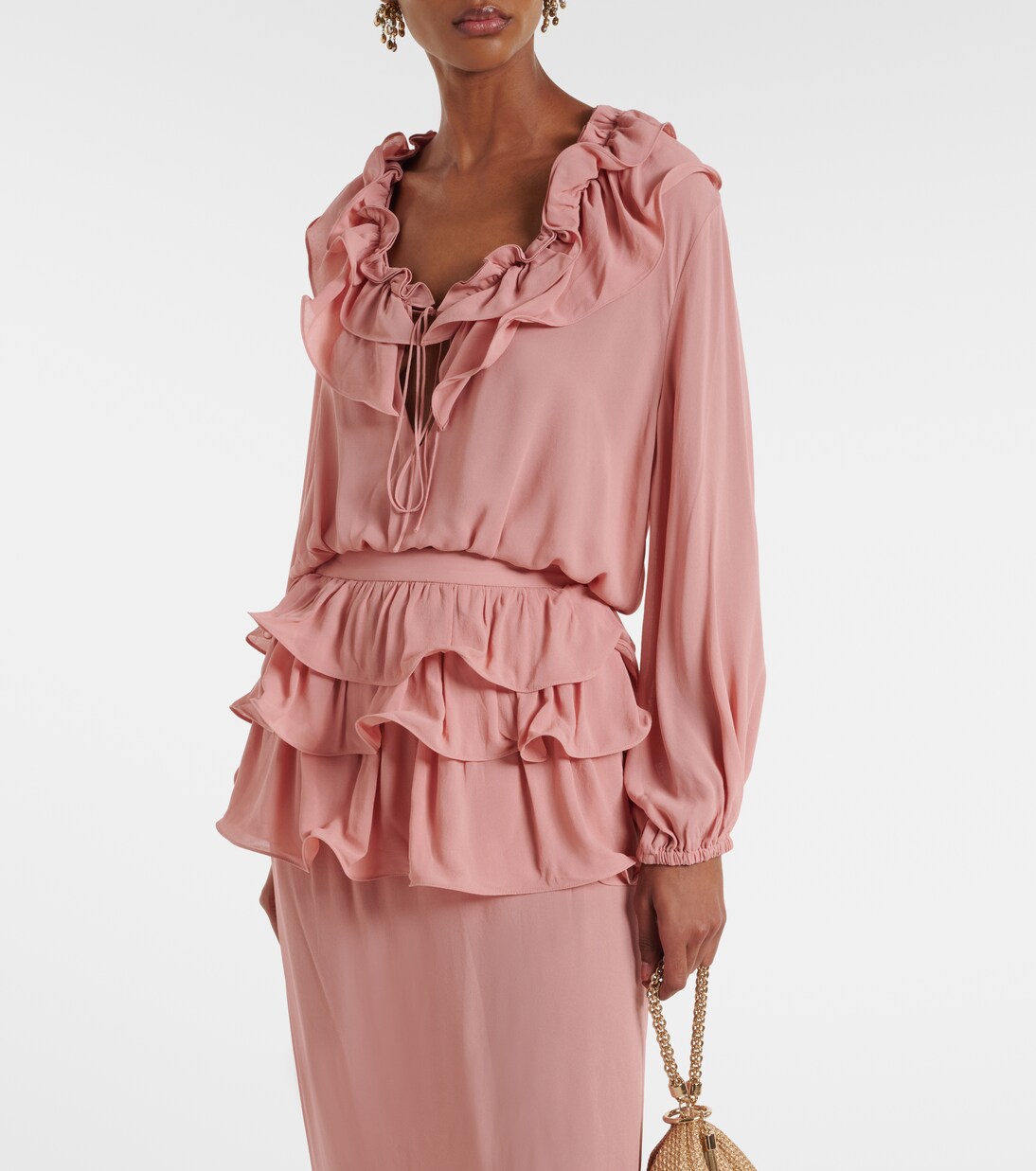 Crop top à volants | Adriana Degreas