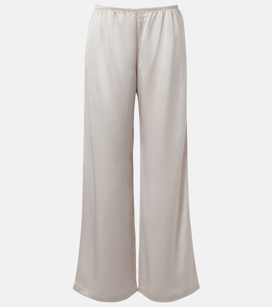 Barb satin wide-leg pants | Leset