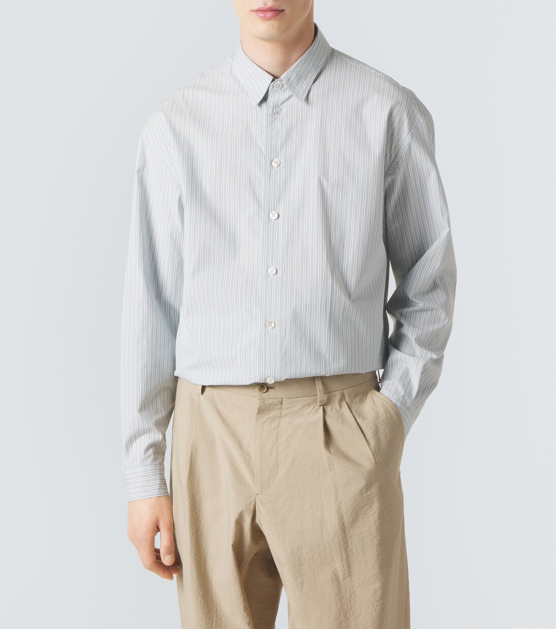 Striped cotton shirt | Giorgio Armani