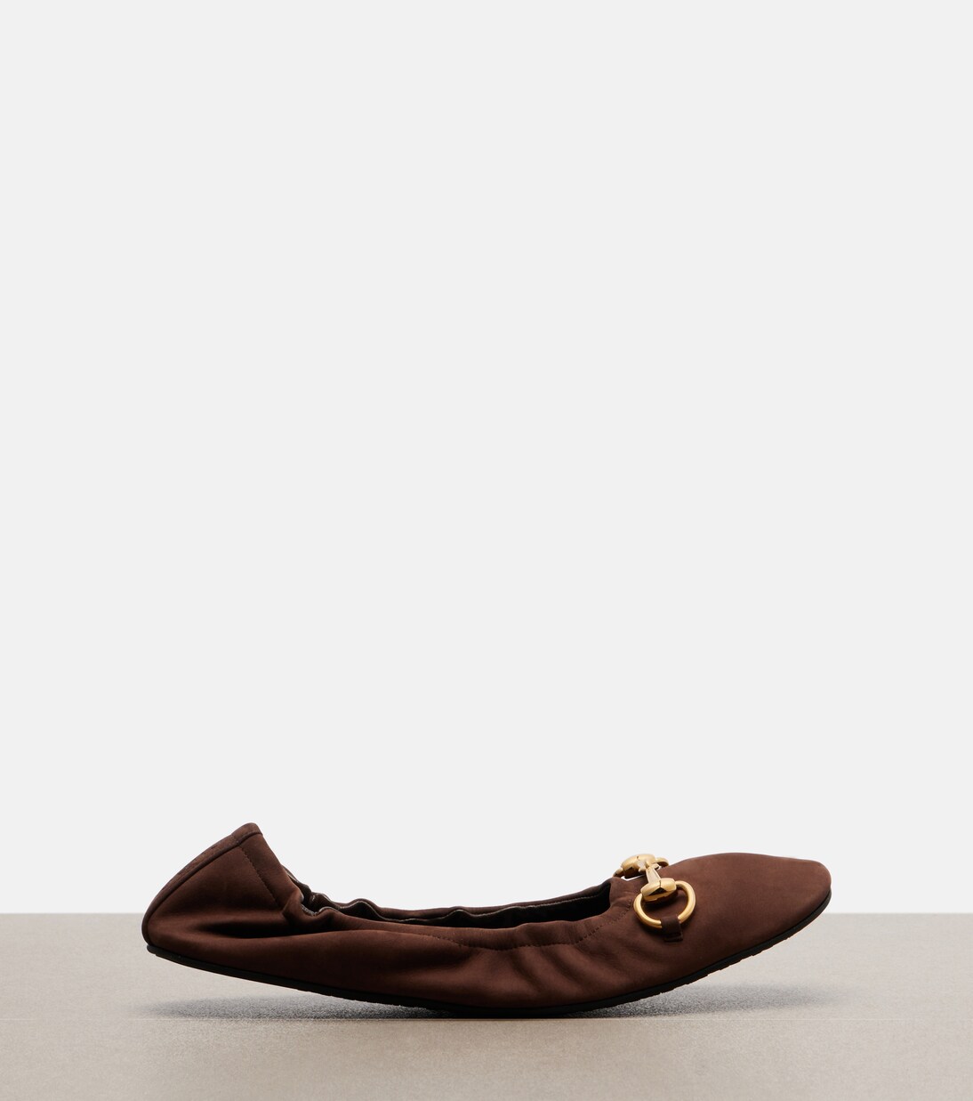 Horsebit leather ballet flats | Gucci