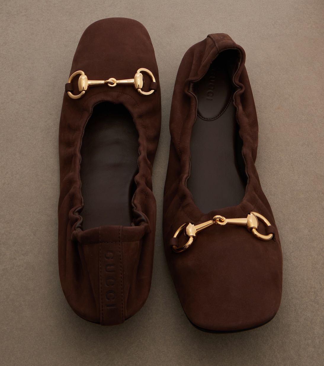 Horsebit leather ballet flats | Gucci