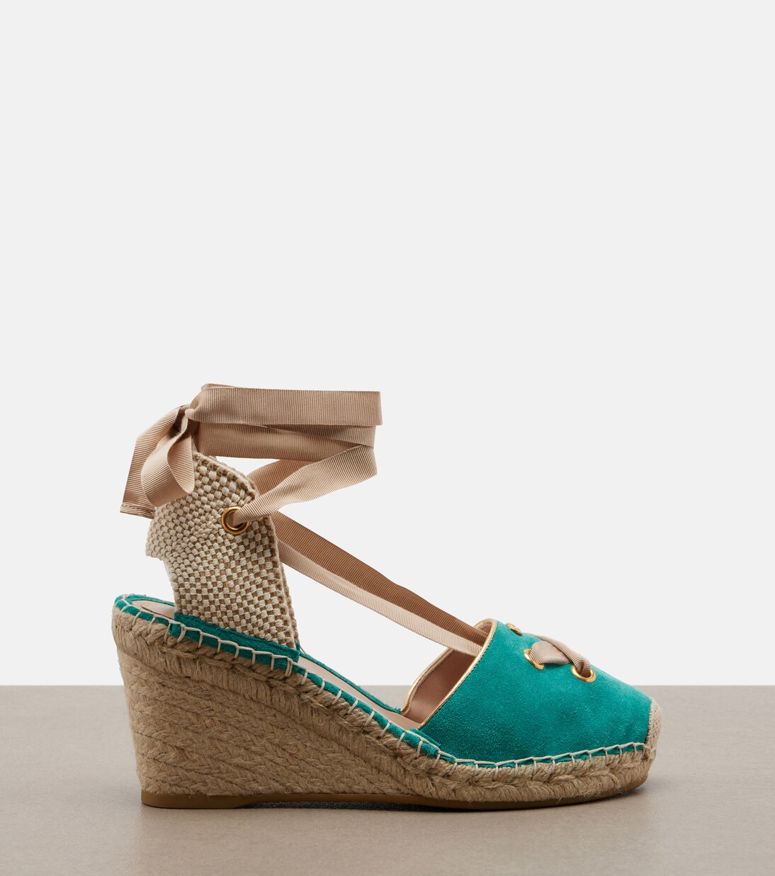 Resort suede espadrille wedges | Valentino Garavani