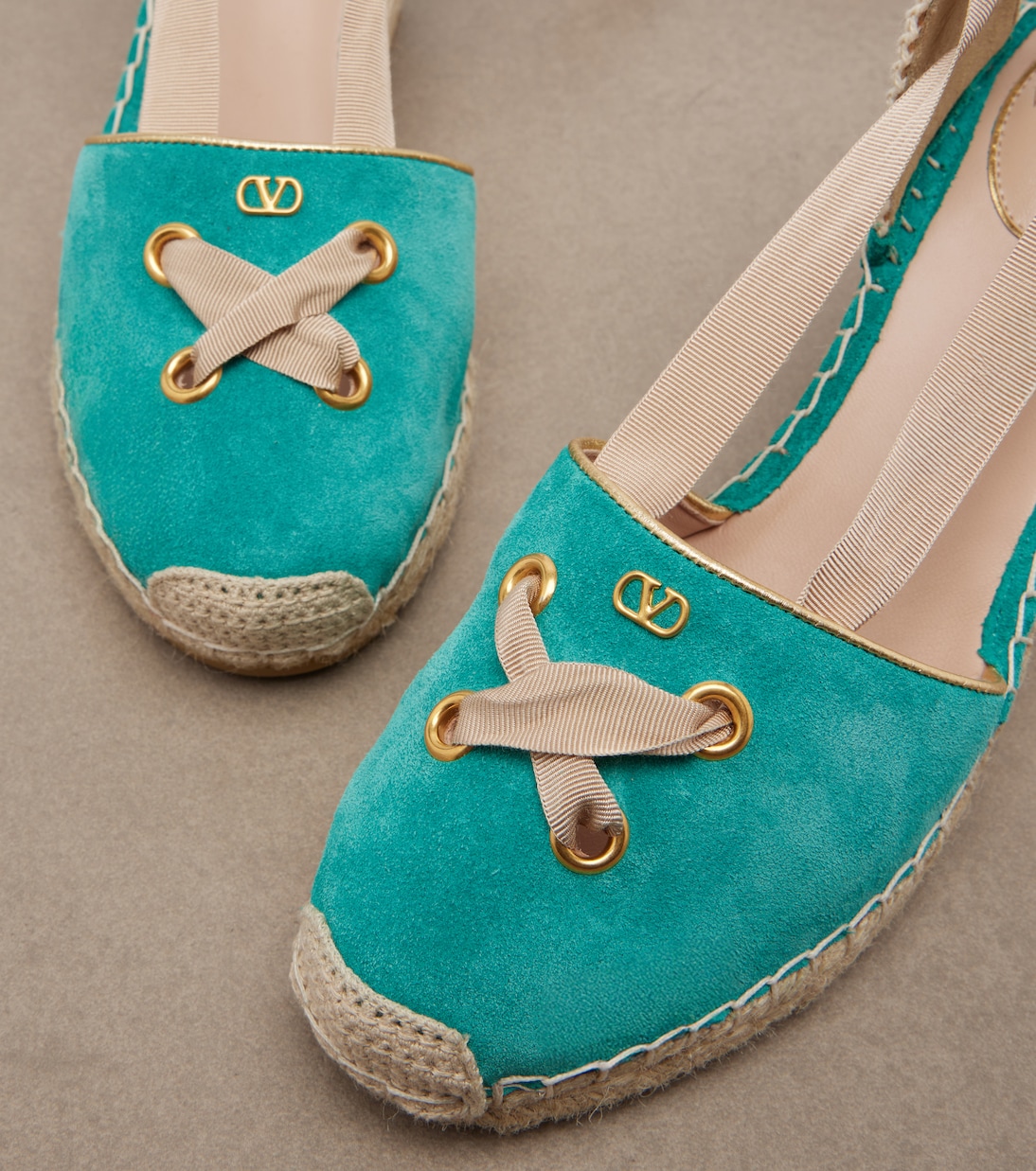 Resort suede espadrille wedges | Valentino Garavani