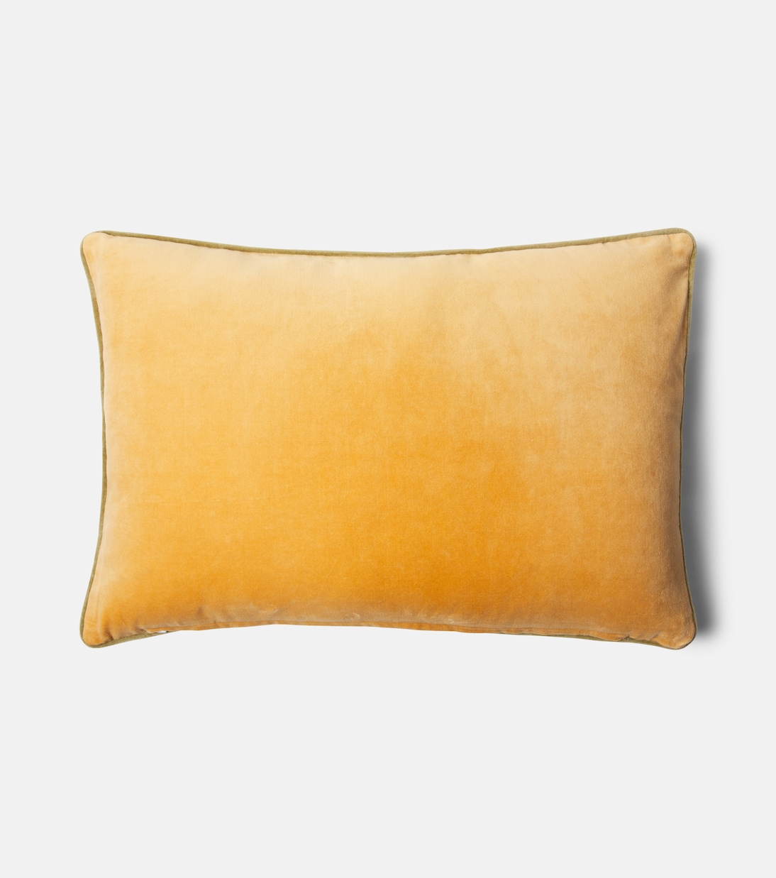 Embroidered cotton velvet cushion | Les-Ottomans