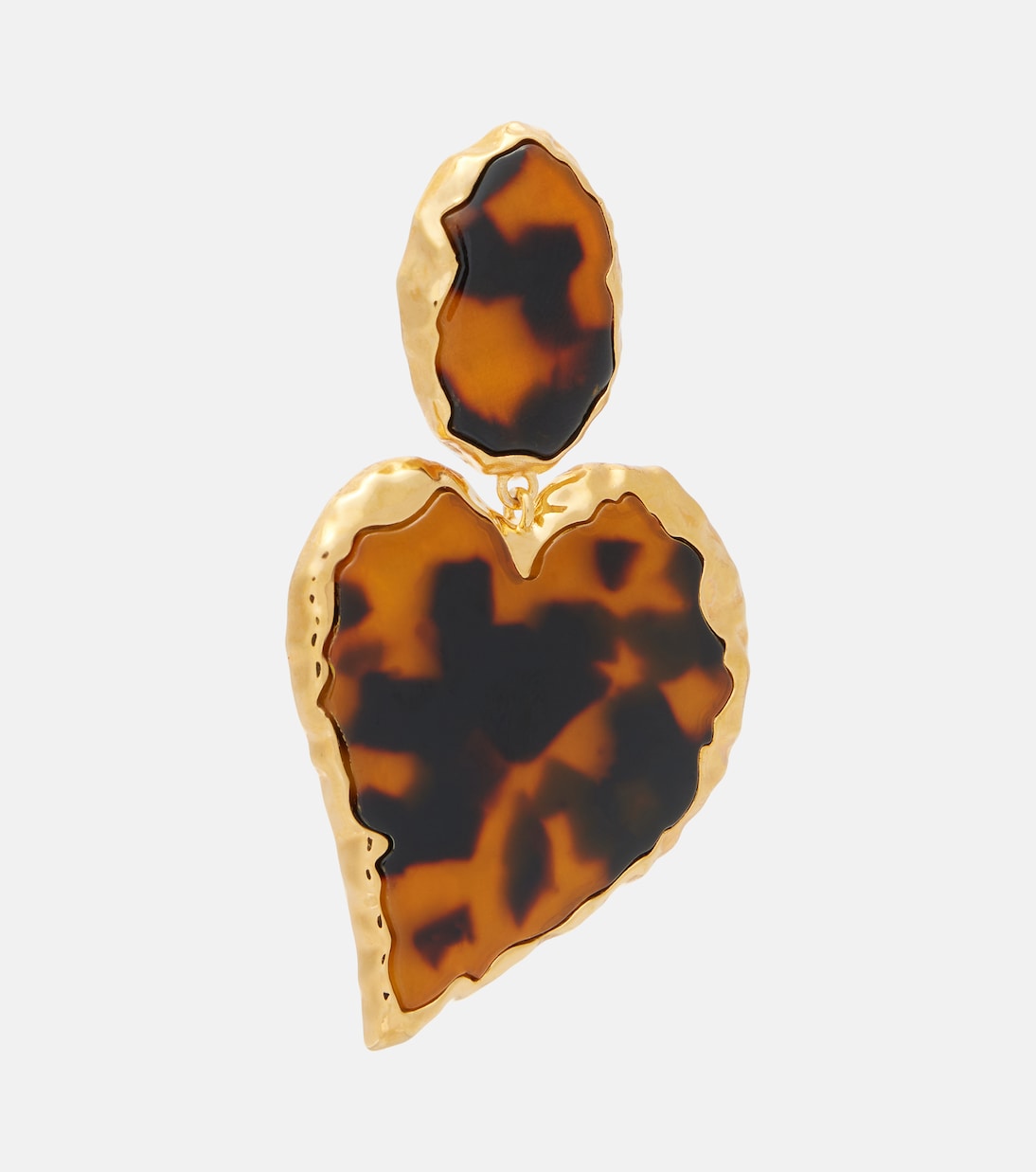Heart embellished clip-on earrings | Oscar de la Renta