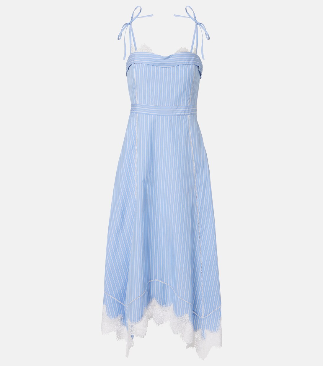 Avaleigh striped cotton midi dress | Simkhai
