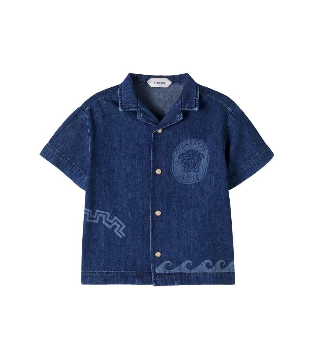 Medusa denim shirt | Versace Kids