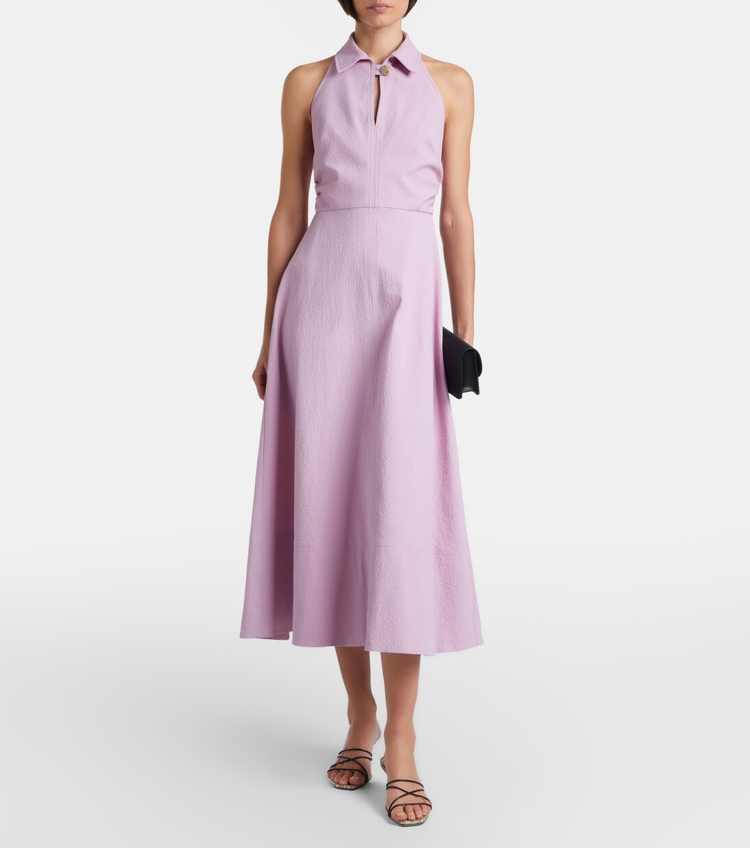 Mackey cotton-blend midi dress | Veronica Beard