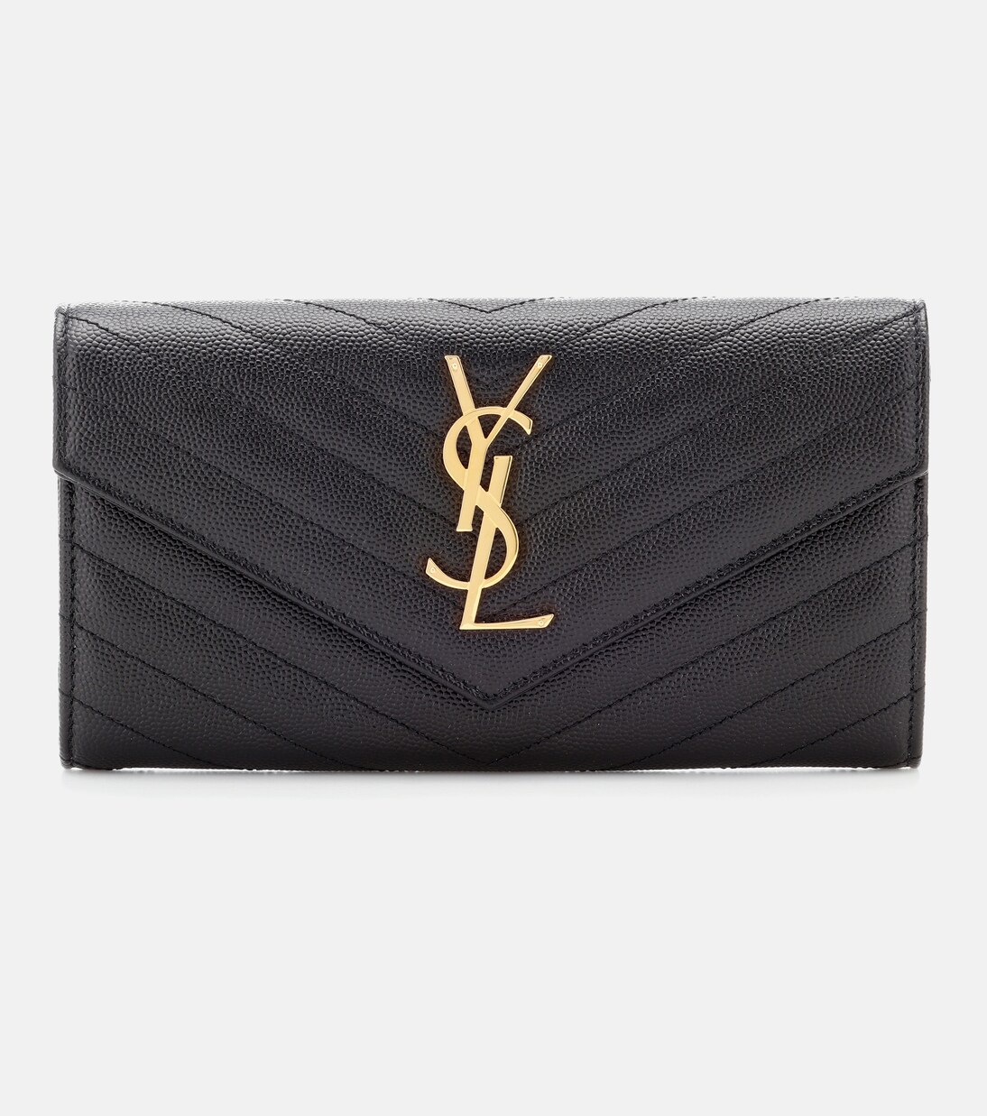 Monogram Large leather wallet | Saint Laurent