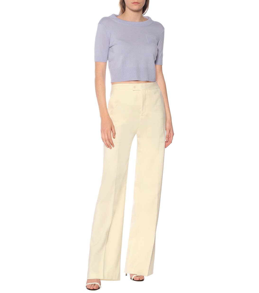 Pantalon Higbie en laine à taille haute | Altuzarra