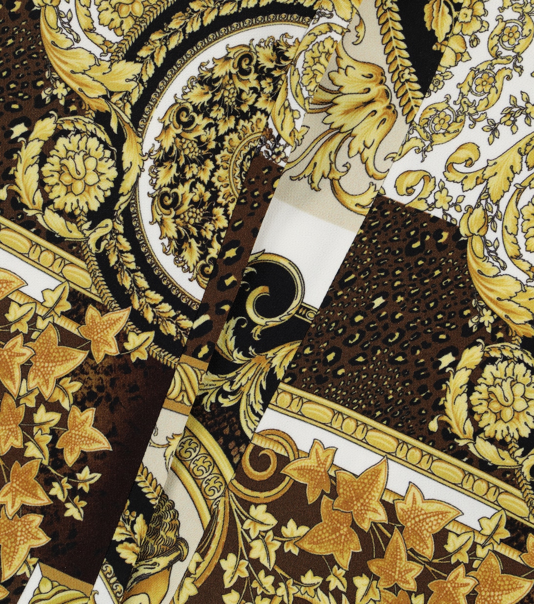 Pantaloni flared a stampa Barocco Patchwork | Versace Kids