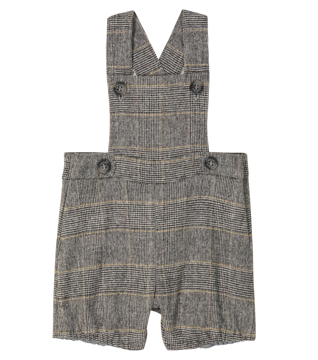 Checked wool-blend dungarees | Tartine et Chocolat