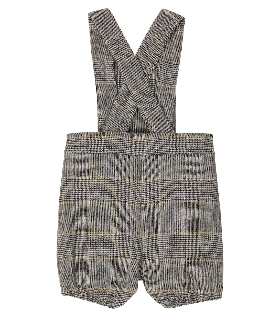 Checked wool-blend dungarees | Tartine et Chocolat
