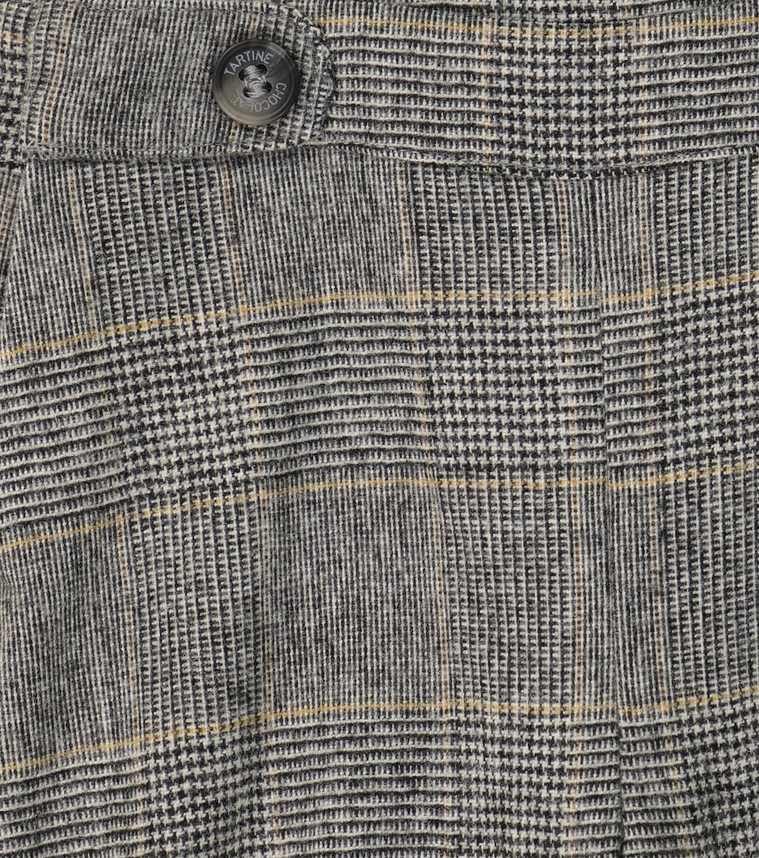 Checked wool-blend dungarees | Tartine et Chocolat