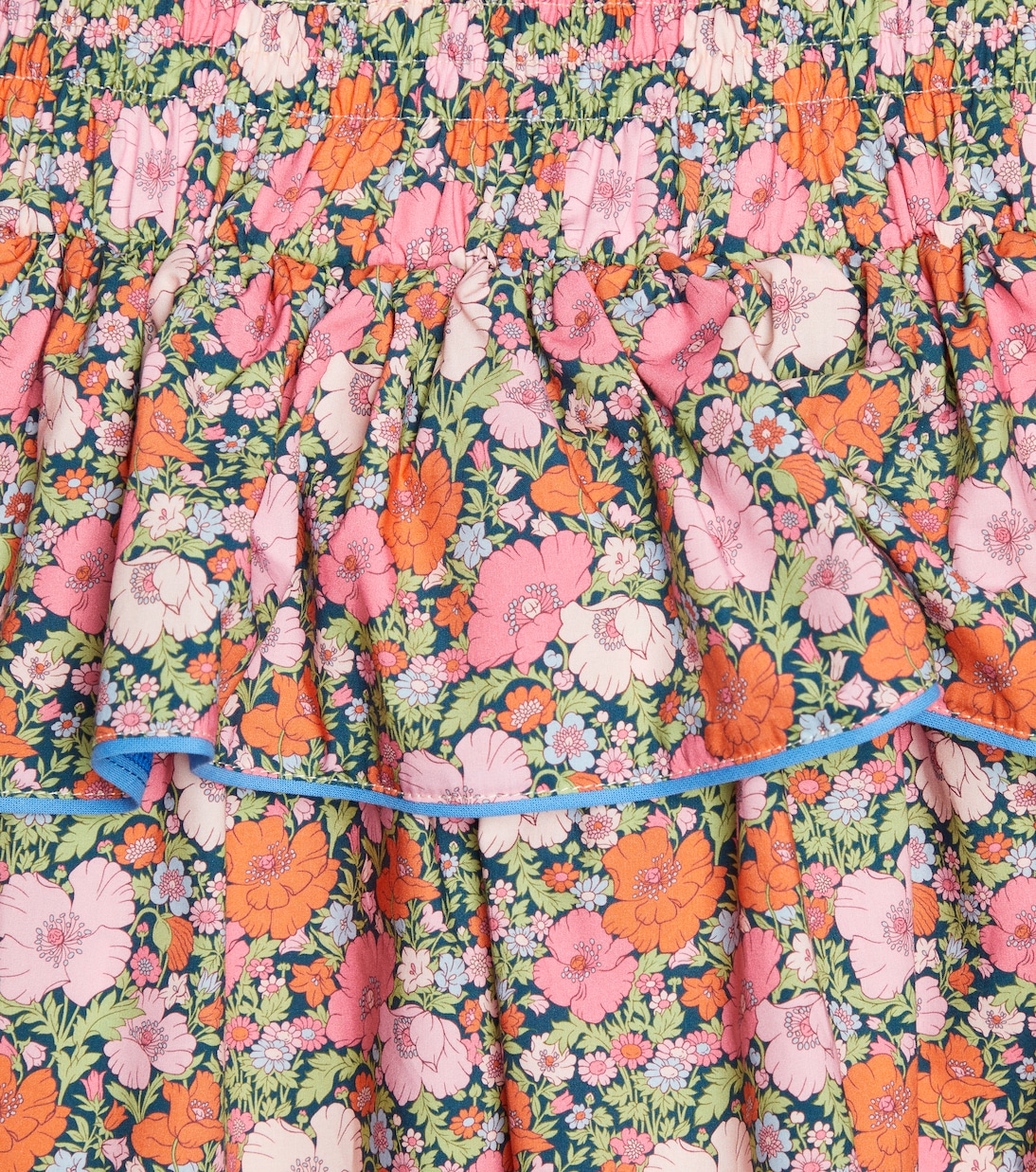 Bella tie-trimmed floral cotton dress | Paade Mode