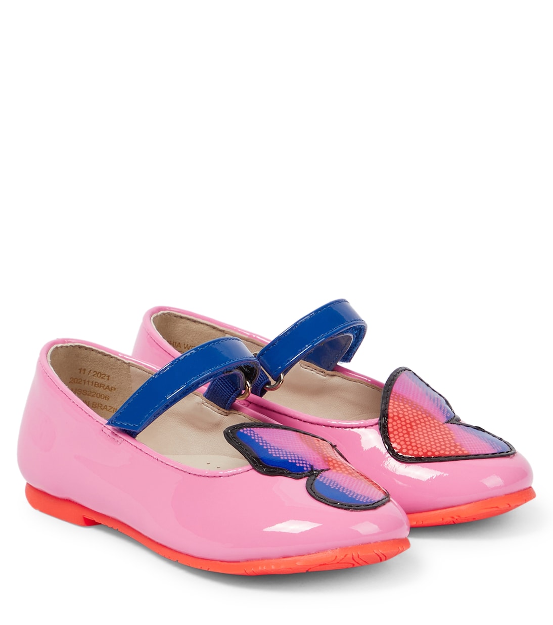 Butterfly patent leather flats | Sophia Webster Mini