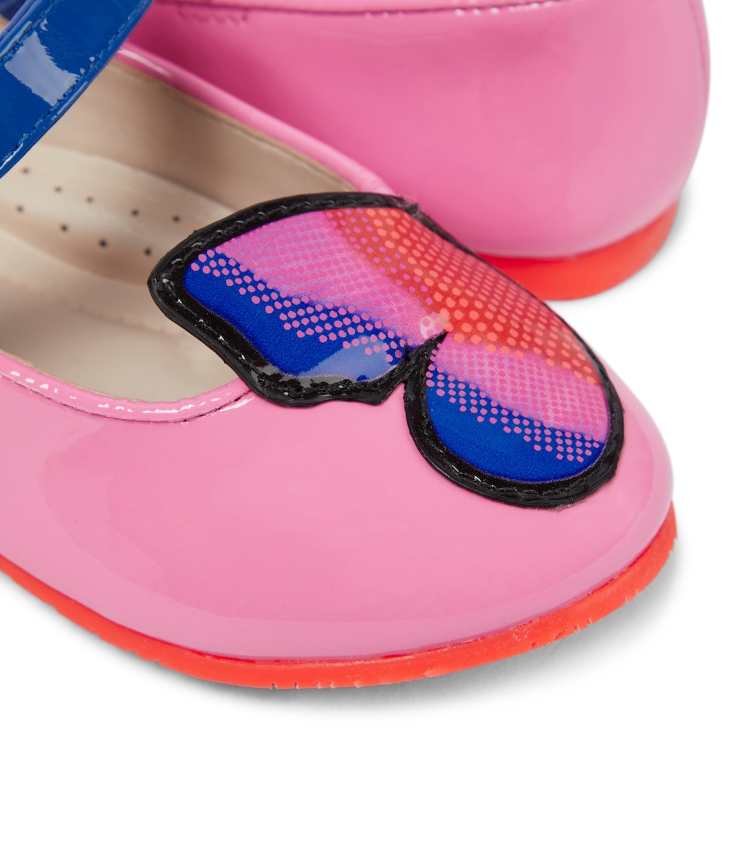 Butterfly patent leather flats | Sophia Webster Mini