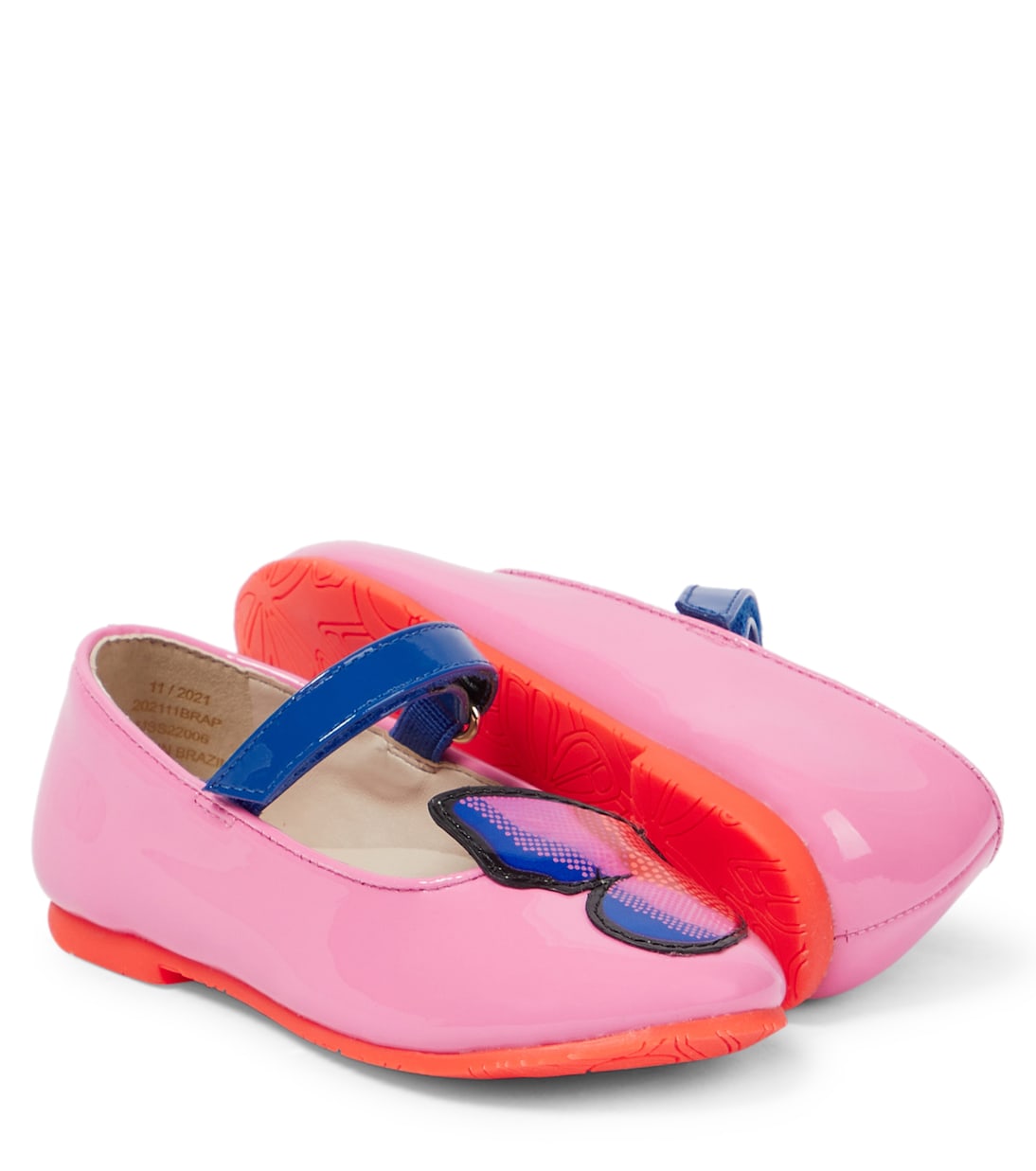 Butterfly patent leather flats | Sophia Webster Mini
