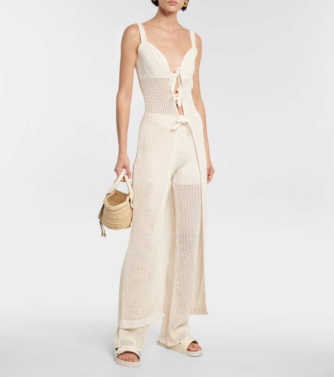 Kleid Eliane aus Häkelstrick | Nanushka