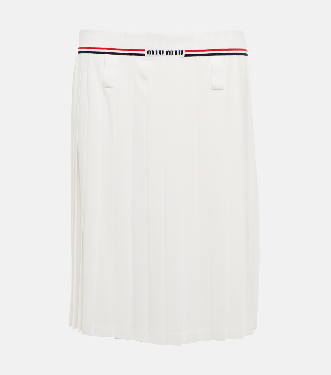 Pleated sablé skirt | Miu Miu