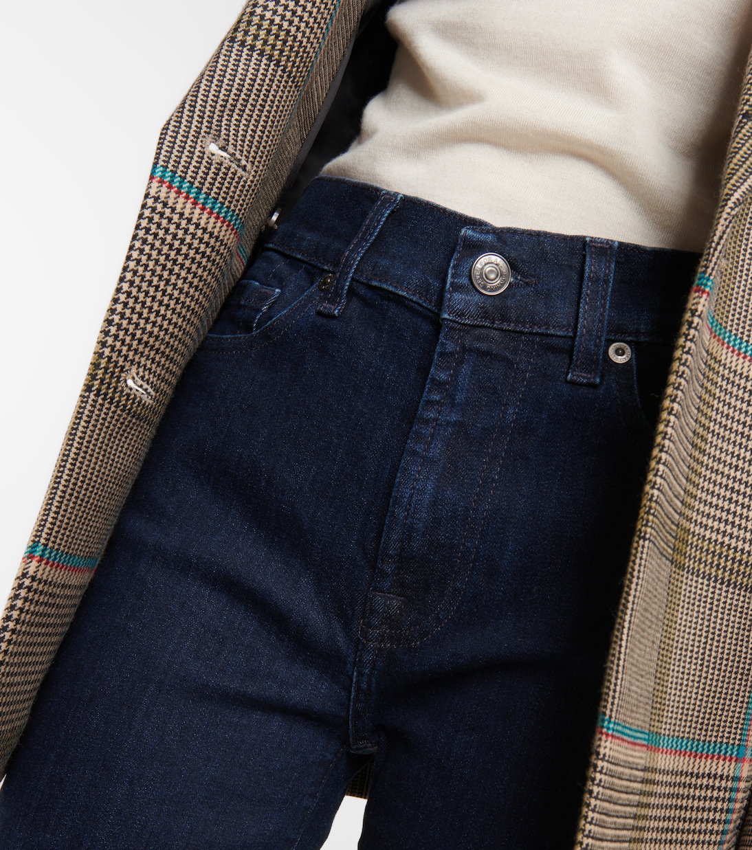 Mid-Rise Jeans The Straight Crop | 7 For All Mankind