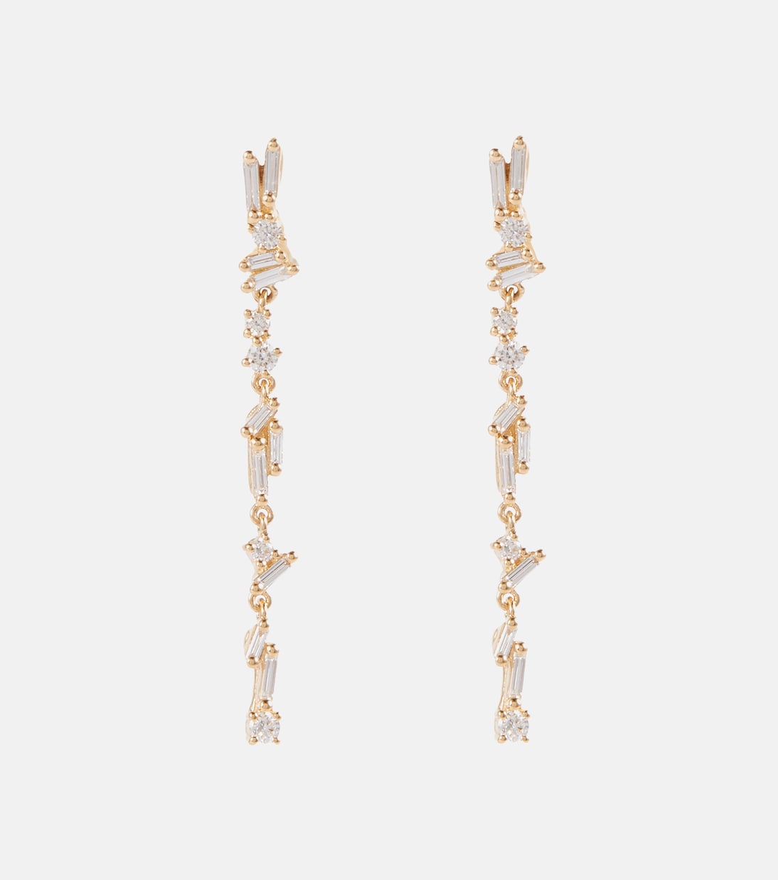 Boucles d'oreilles Iva en or 18 ct et diamants | Suzanne Kalan