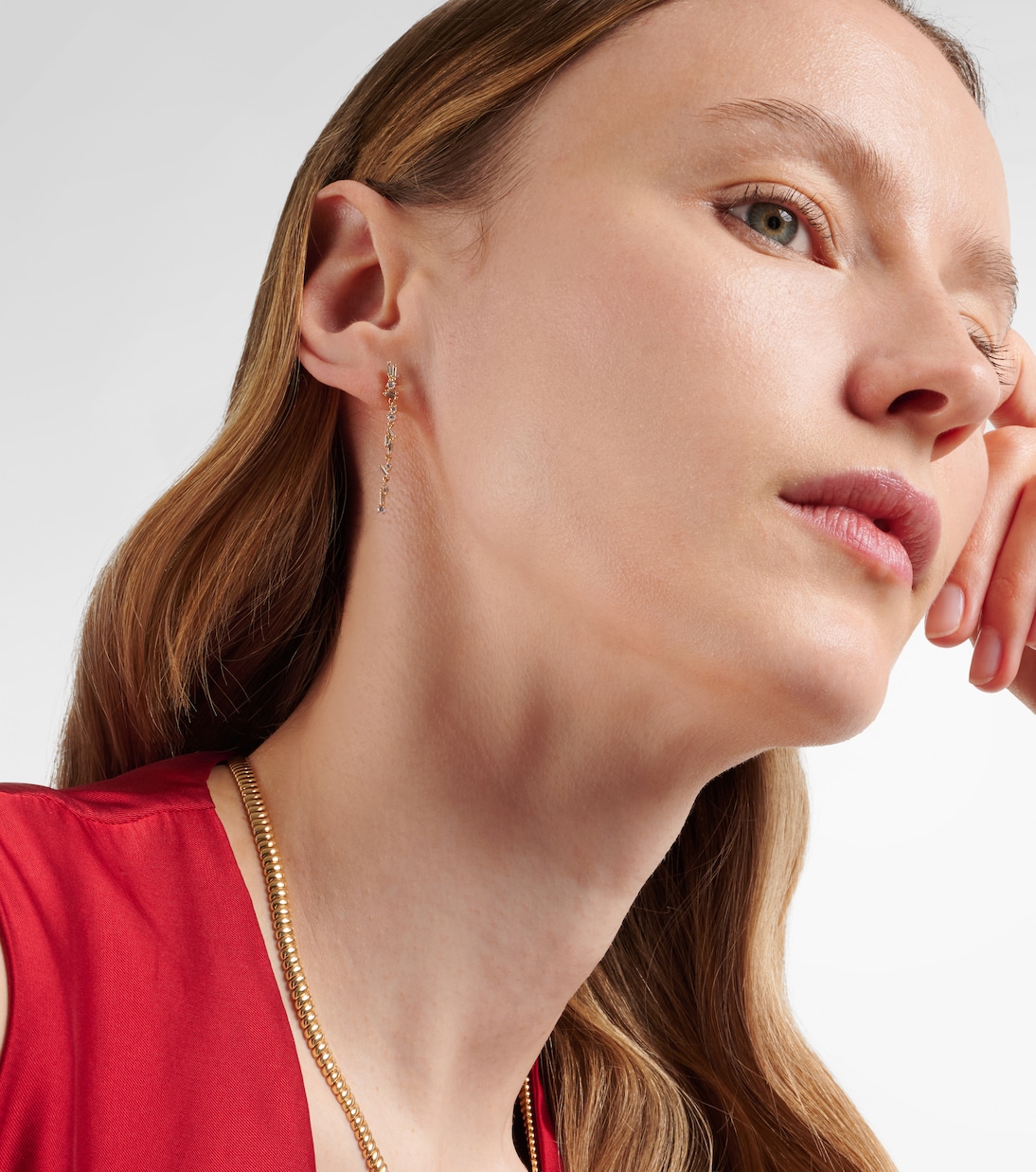 Ohrringe Iva aus 18kt Gelbgold mit Diamanten | Suzanne Kalan