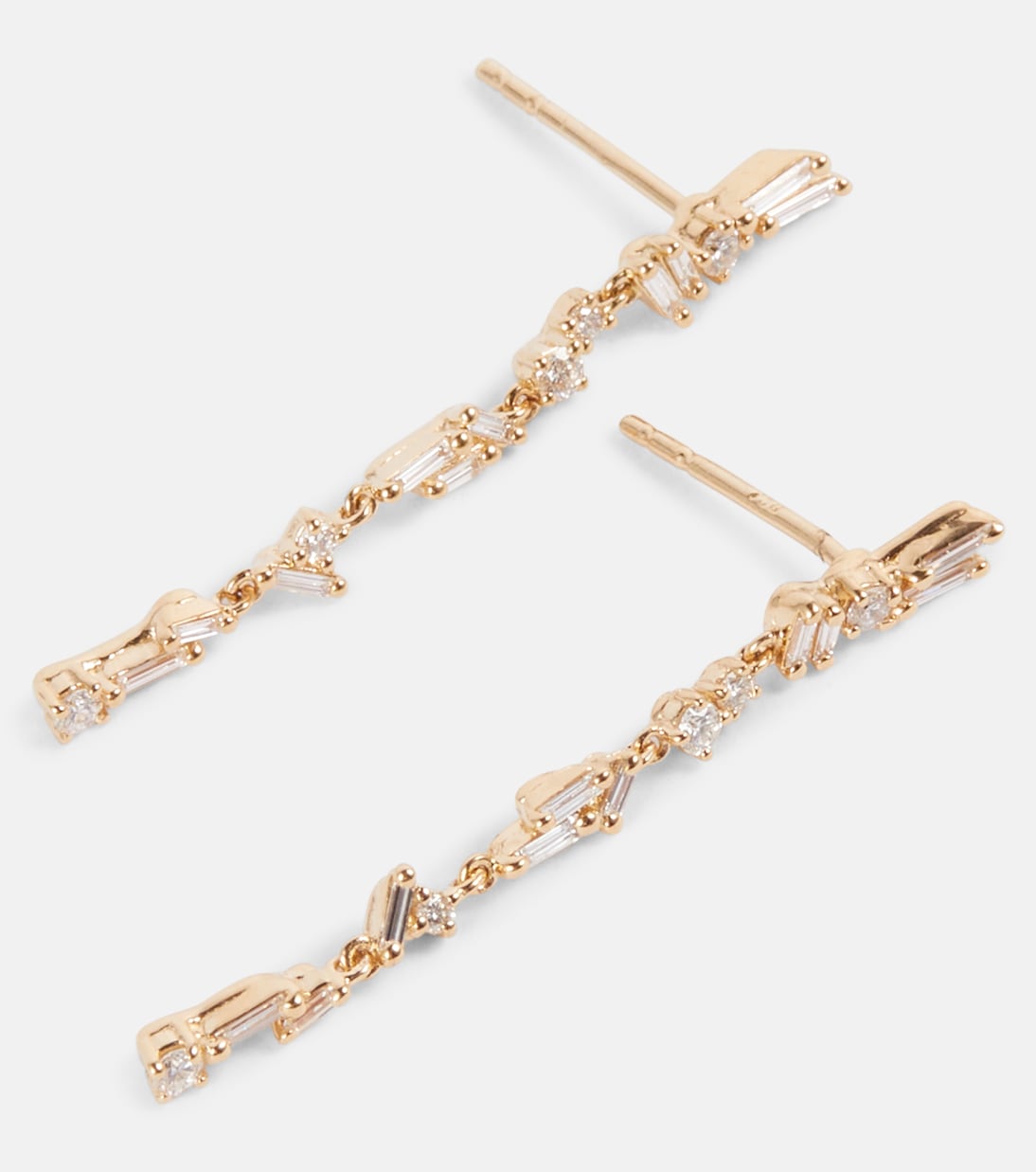 Boucles d'oreilles Iva en or 18 ct et diamants | Suzanne Kalan