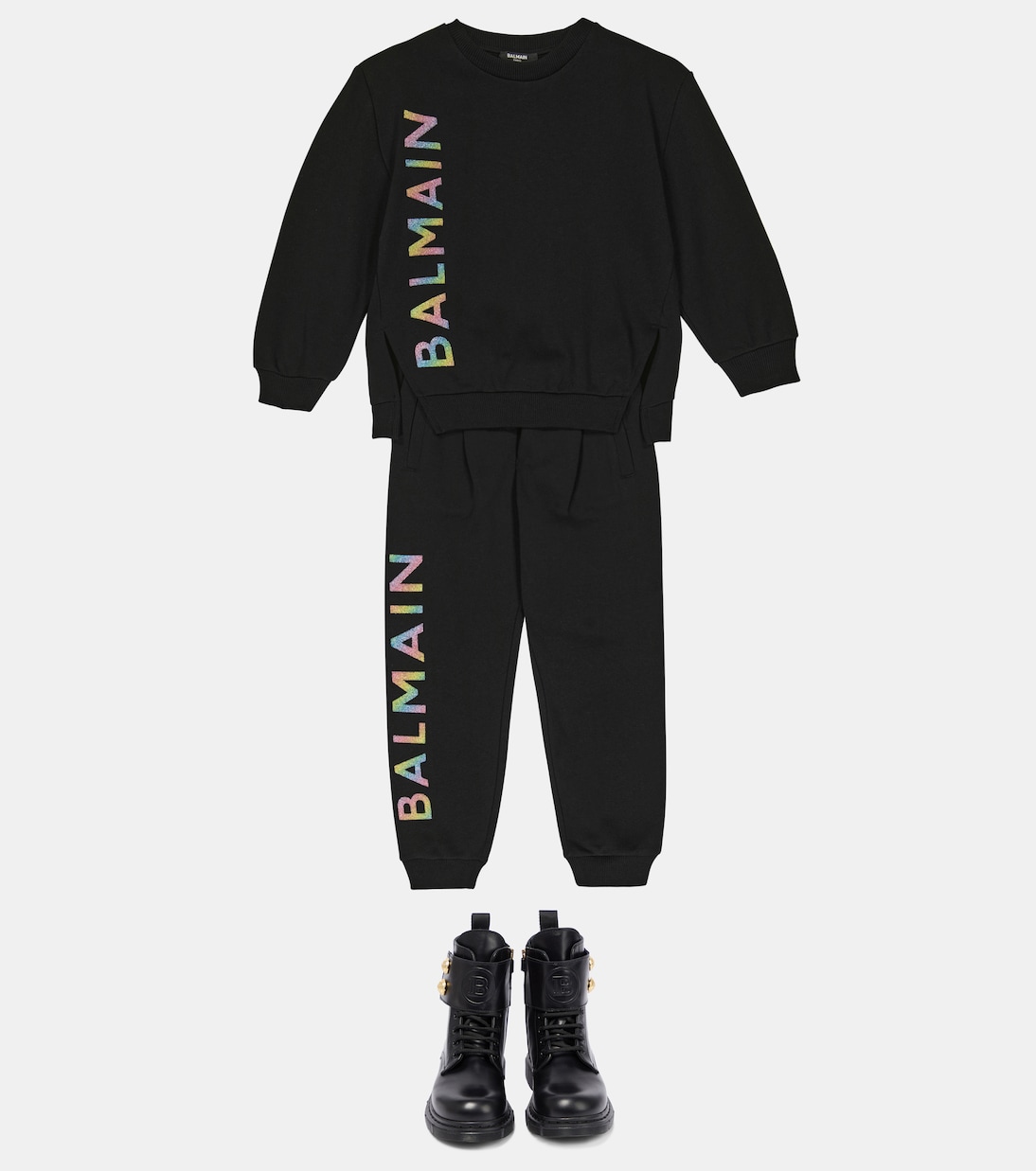 Logo cotton sweatpants | Balmain Kids