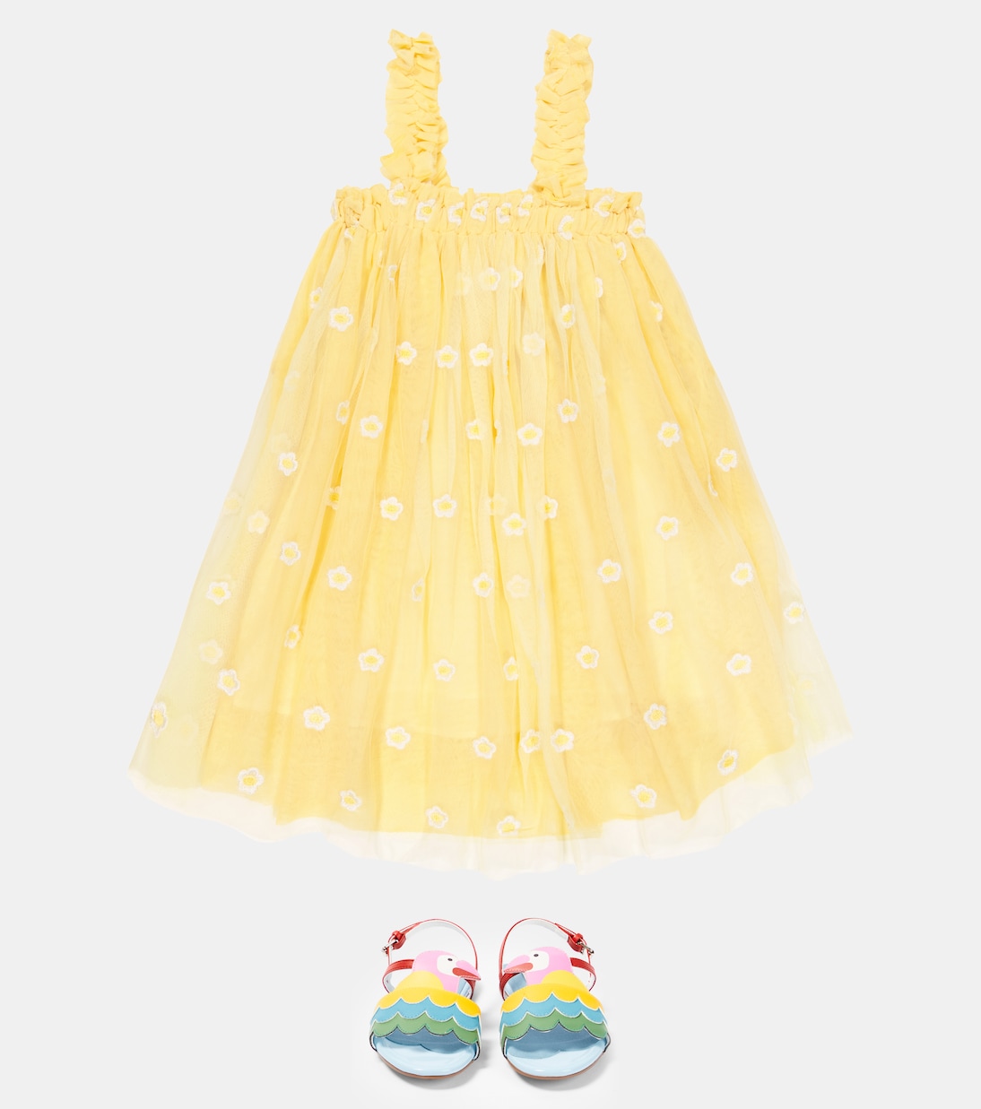 Embroidered tulle dress | Stella McCartney Kids