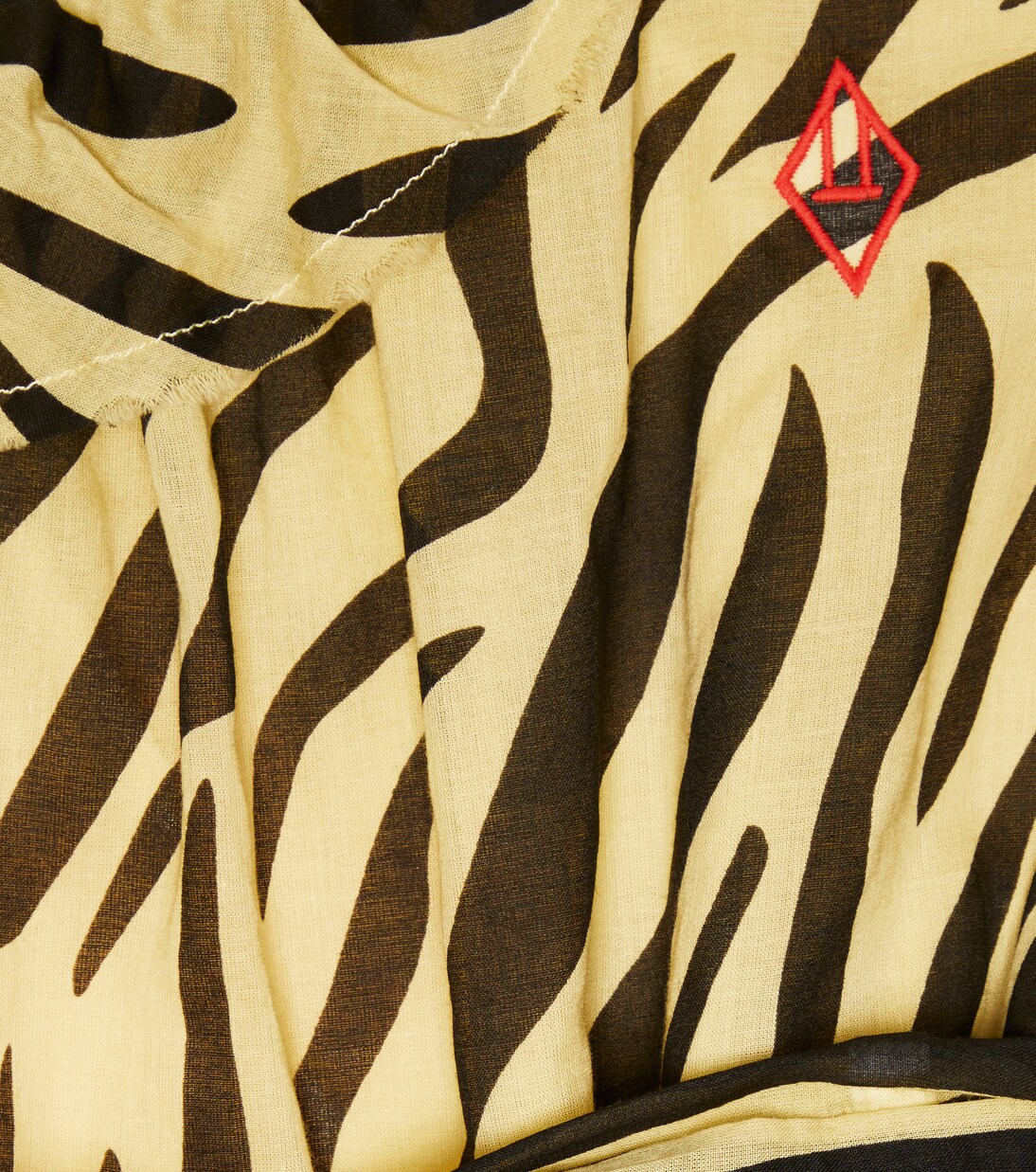 Printed one-shoulder cotton dress | The Animals Observatory