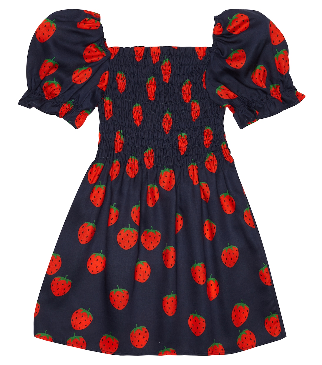 Printed smocked dress | Mini Rodini