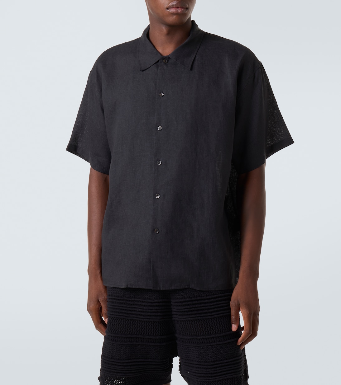 Camicia oversize in lino | Commas