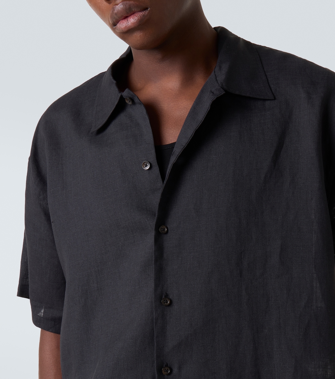 Camicia oversize in lino | Commas