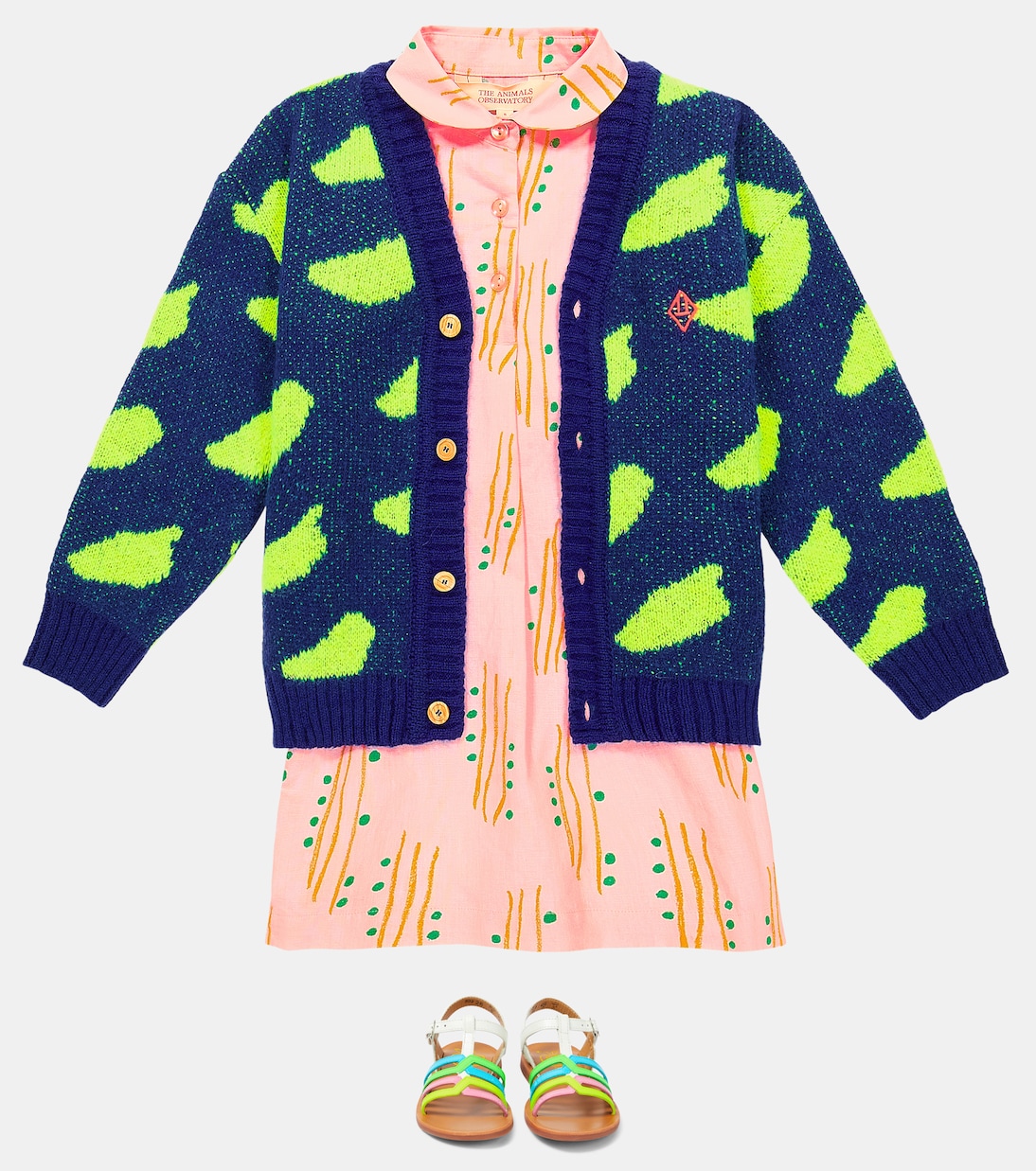 Mouse linen and cotton dress | The Animals Observatory