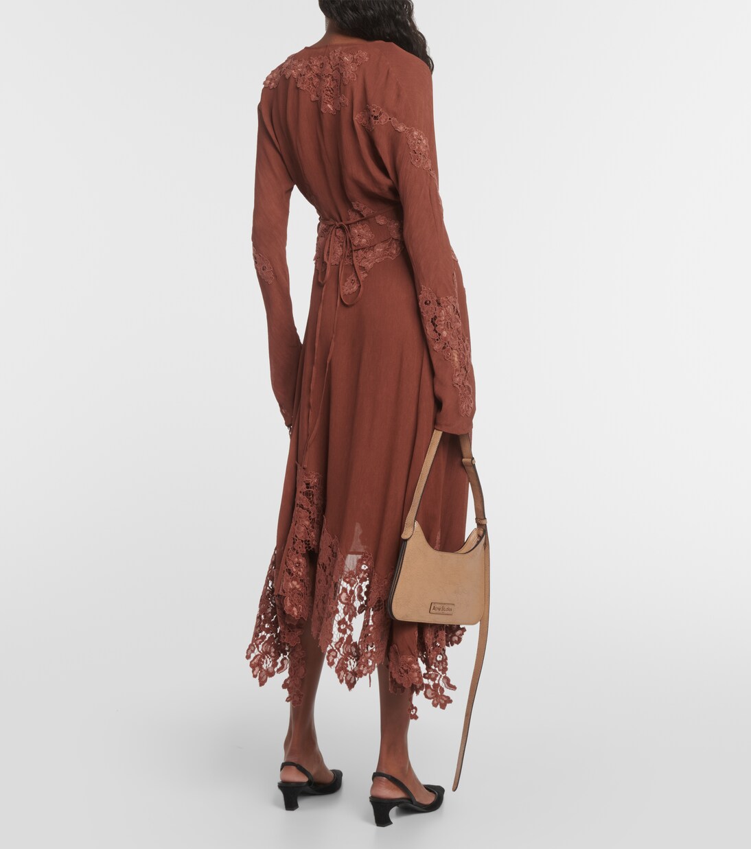 Floral lace-trimmed crop top | Acne Studios