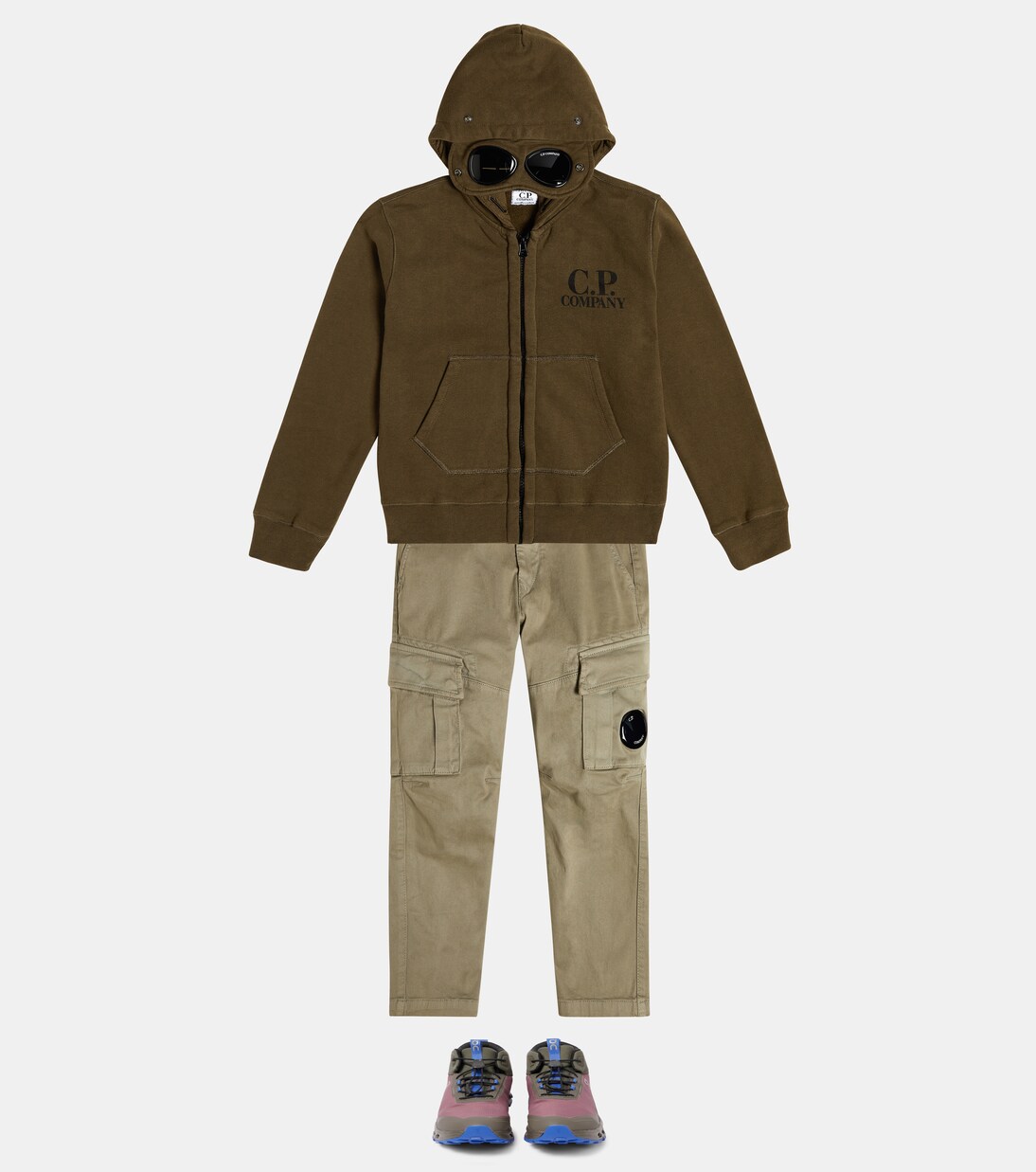 Cotton sateen cargo pants | C.P. Company Kids