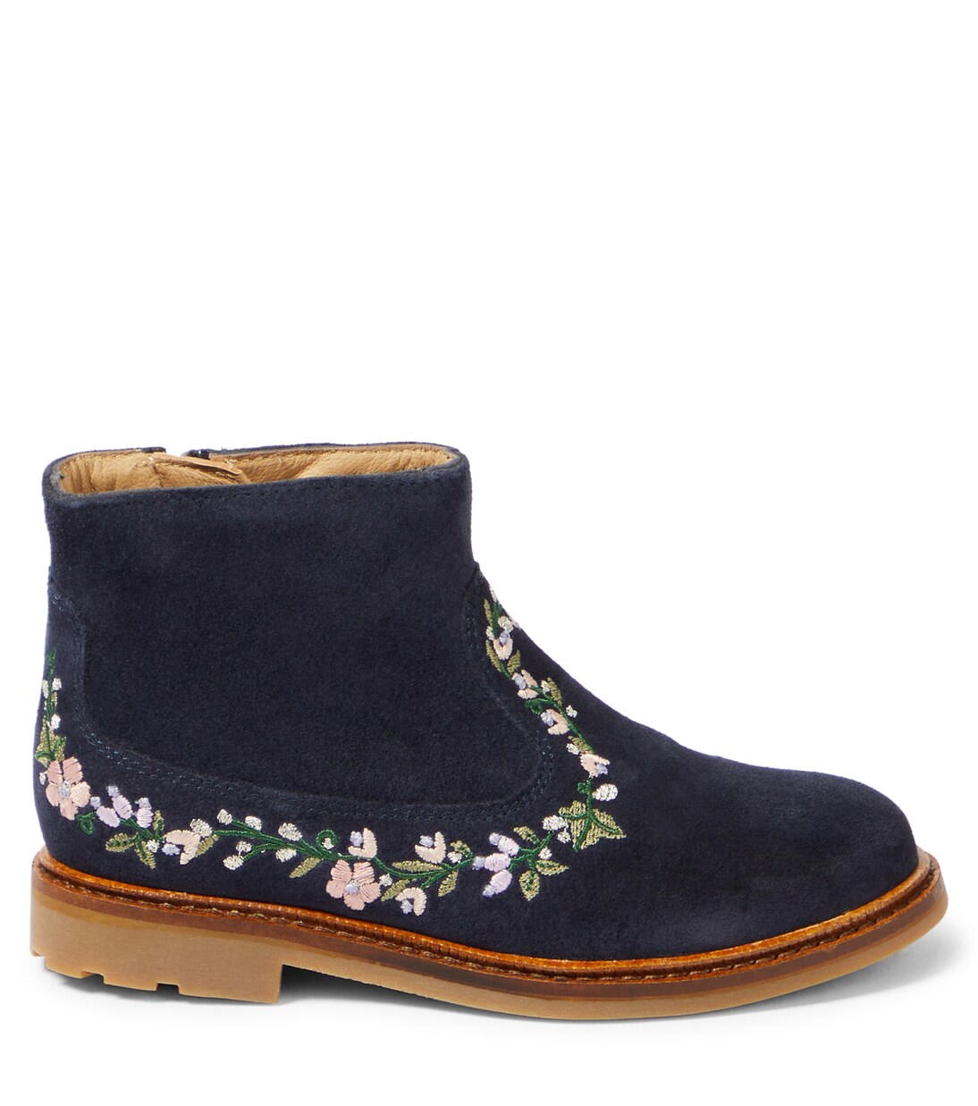 Sister Brodi embroidered suede boots | Pom d'Api