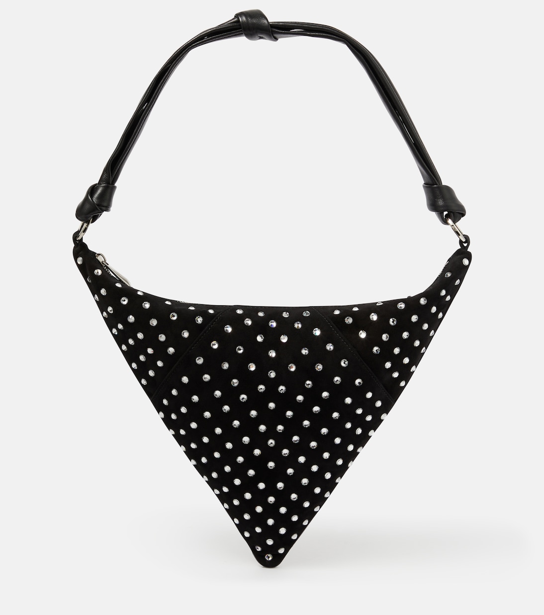 Sac Cameron en daim à cristaux | Amina Muaddi